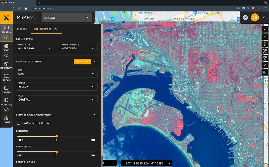Maxar Geospatial Platform screenshot