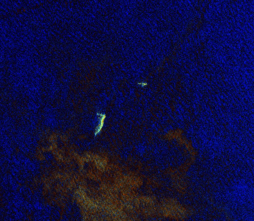 Radar imagery was also taken over the eruption using the Sentinel-1 satellite at a 10m resolution