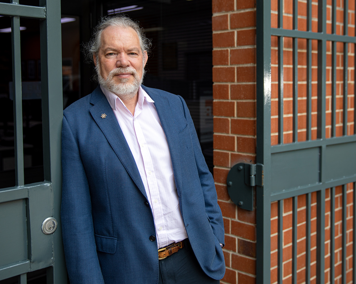 Mark Covington, Geoimage’s newly appointed general manager, is pictured in front of the Brisbane headquarters.