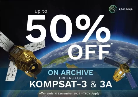 Up to 50% off on Archive Orders for Kompsat3 and Kompsat-3A